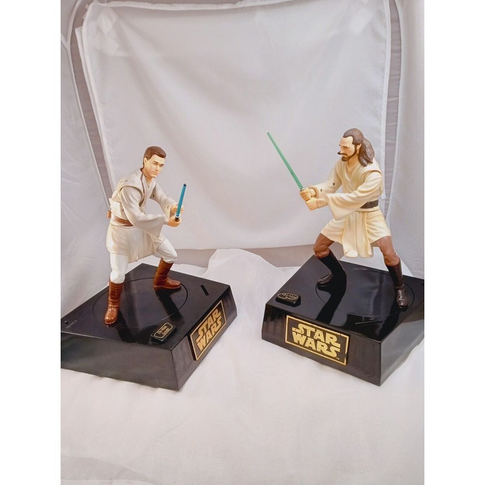 Star Wars Ep 1 Interactive Talking Piggy Bank (Set Of 2) Untested - Parts Only